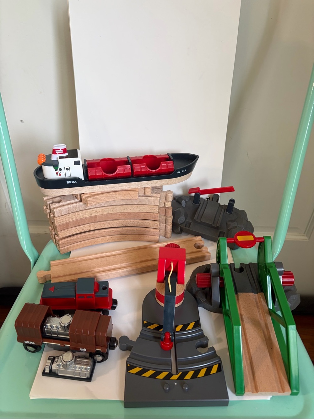 Huge Lot of Brio Trains and Tracks Etc